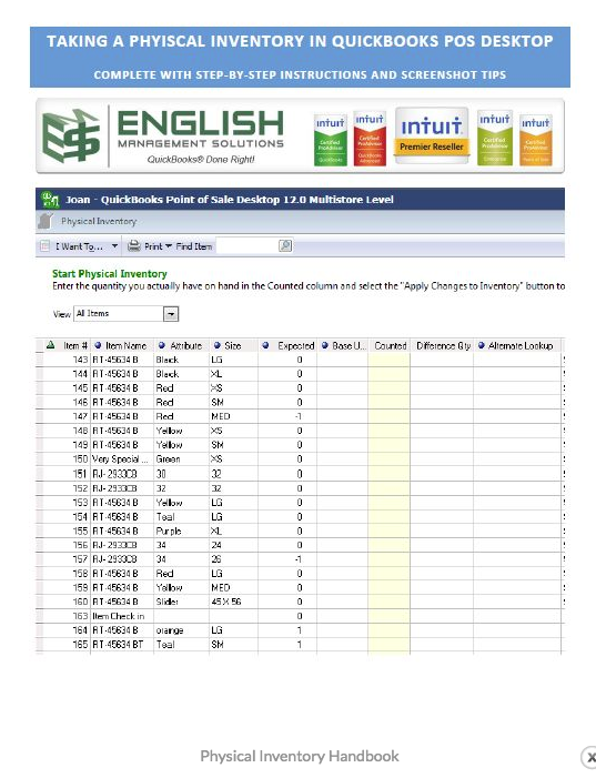 inventory hand book